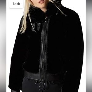 Faux Fur Coat, cozy, comfy and warm! Great for very cold days! Great condition.